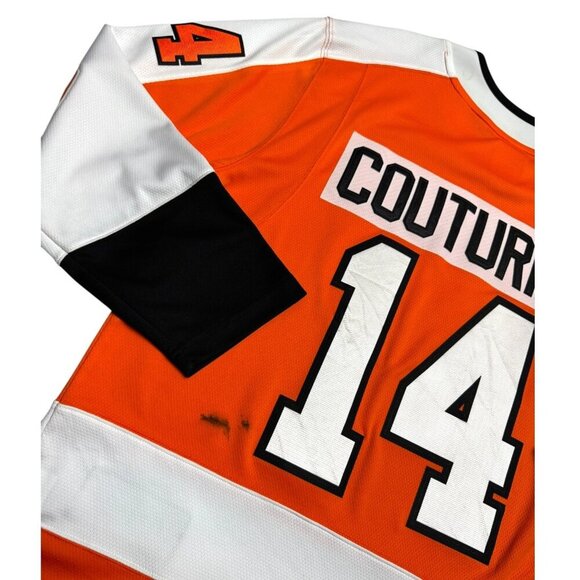PHILADELPHIA FLYERS Sean Couturier Fanatics NHL Hockey Jersey Mens Large - Picture 8 of 8